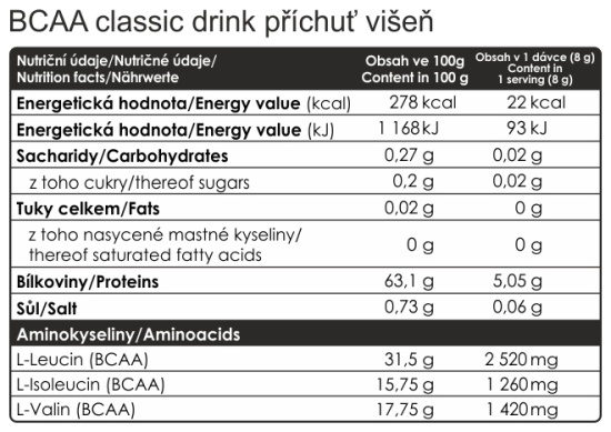 BCAA classic drink 400 g