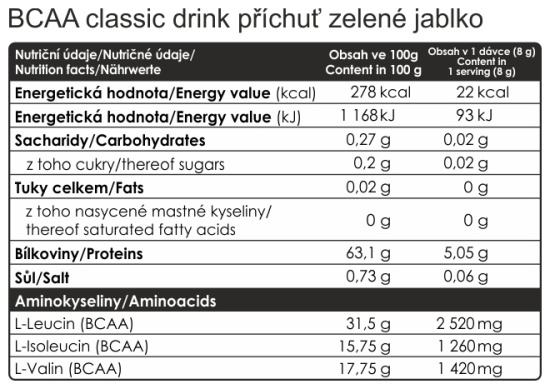 BCAA classic drink 400 g