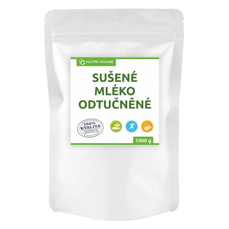 NutriHouse SUŠENÉ MLÉKO ODTUČNĚNÉ 1 kg sáček