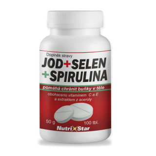 Nutristar JÓD, SELEN, SPIRULINA 100 tbl.