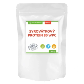 NutriHouse SYROVÁTKOVÝ PROTEIN 80% neochucený 1 kg sáček