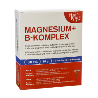 Nutristar MAGNESIUM + B-KOMPLEX 30 tbl. 