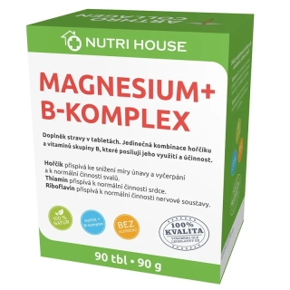 NutriHouse MAGNESIUM + B-KOMPLEX, 90 tbl. 