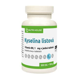 NutriHouse Kyselina listová - Folacin (vit. B9) 500 tbl.